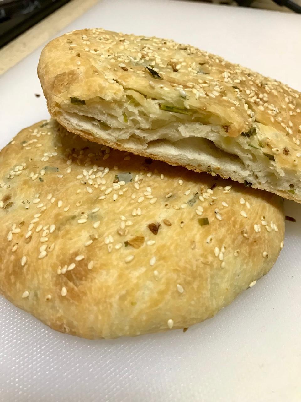 油酥葱香烧饼