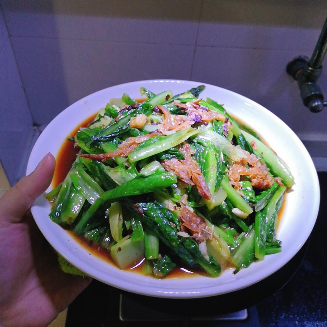 豆豉鲮鱼油麦菜