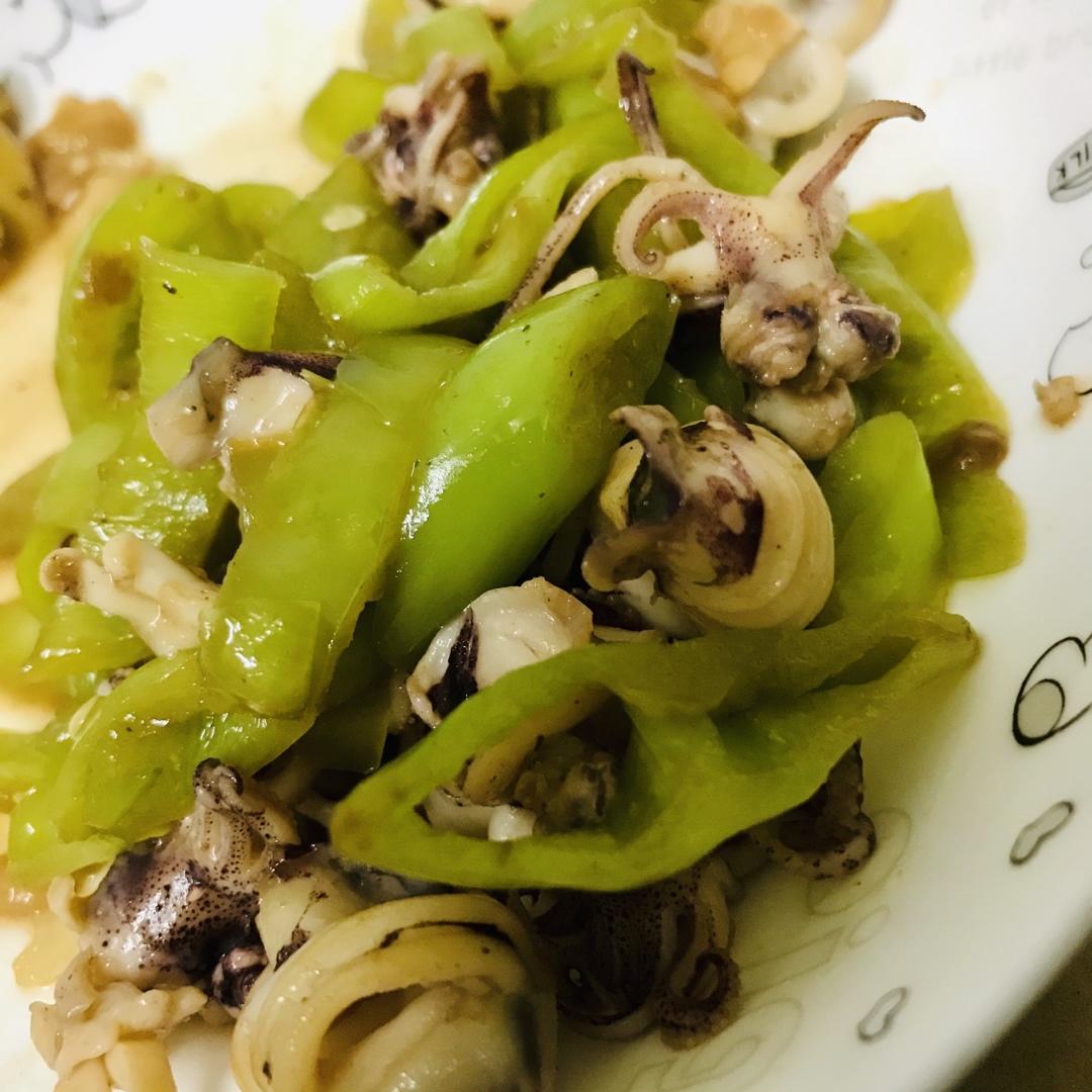 爆炒青椒鲜墨鱼🦑