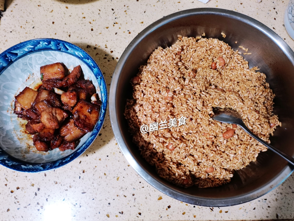 不用泡米，不用腌肉的花生米鲜肉粽（附视频零失败教学）的做法 步骤5