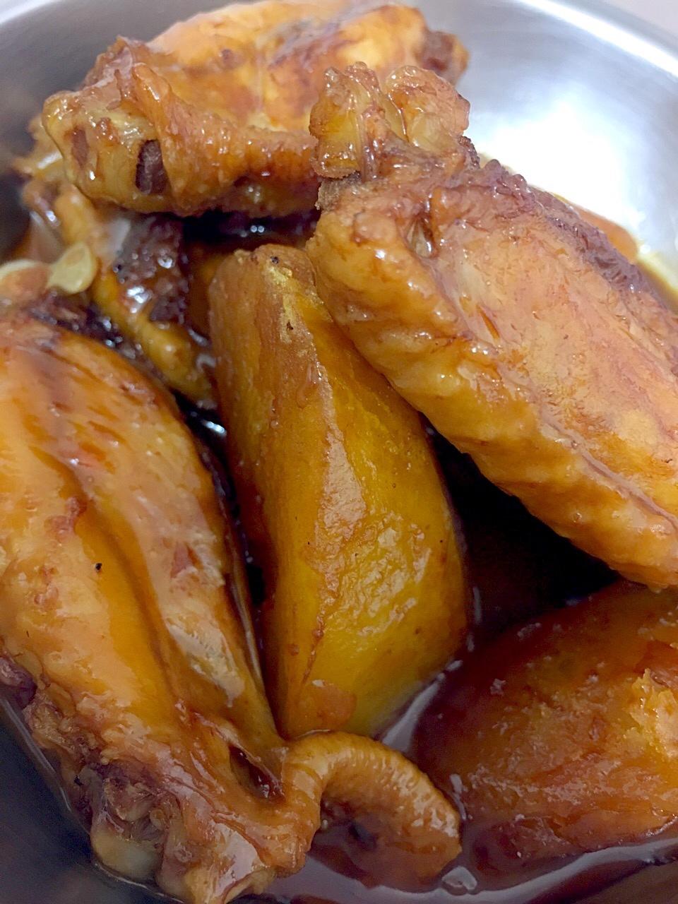 秘诀是可乐的红烧土豆鸡翅