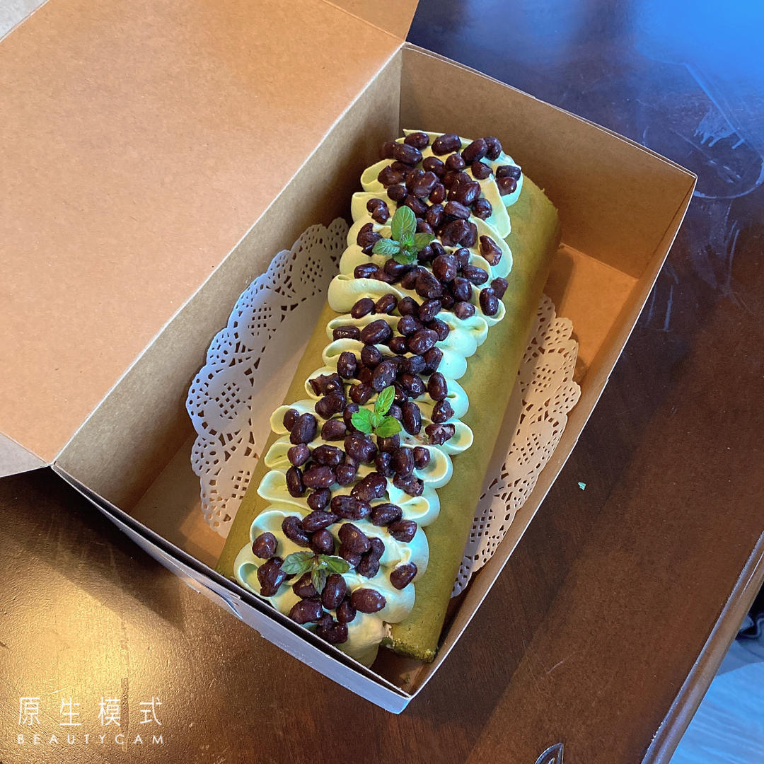 抹茶红豆蛋糕卷