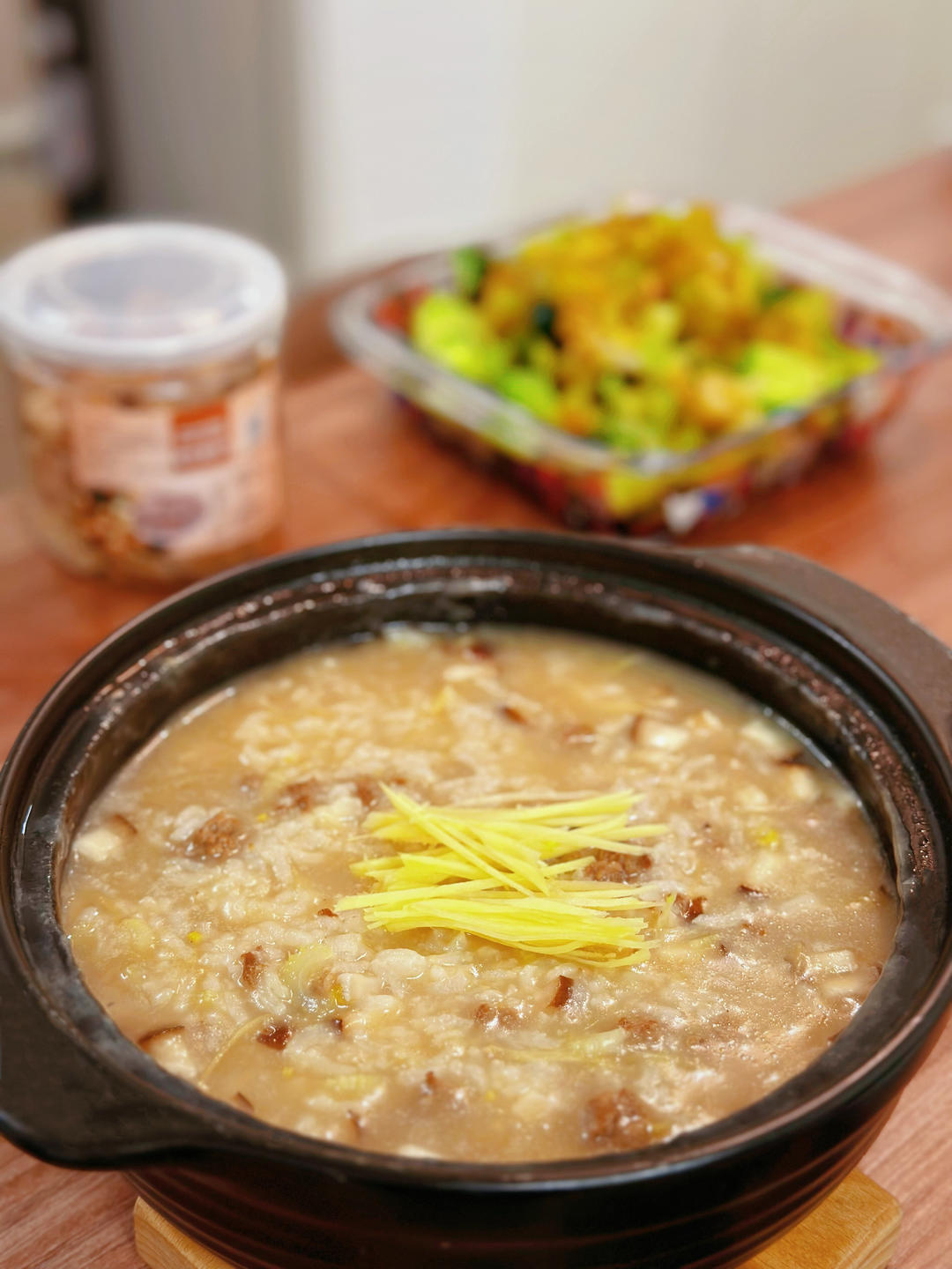 芹菜牛肉粥