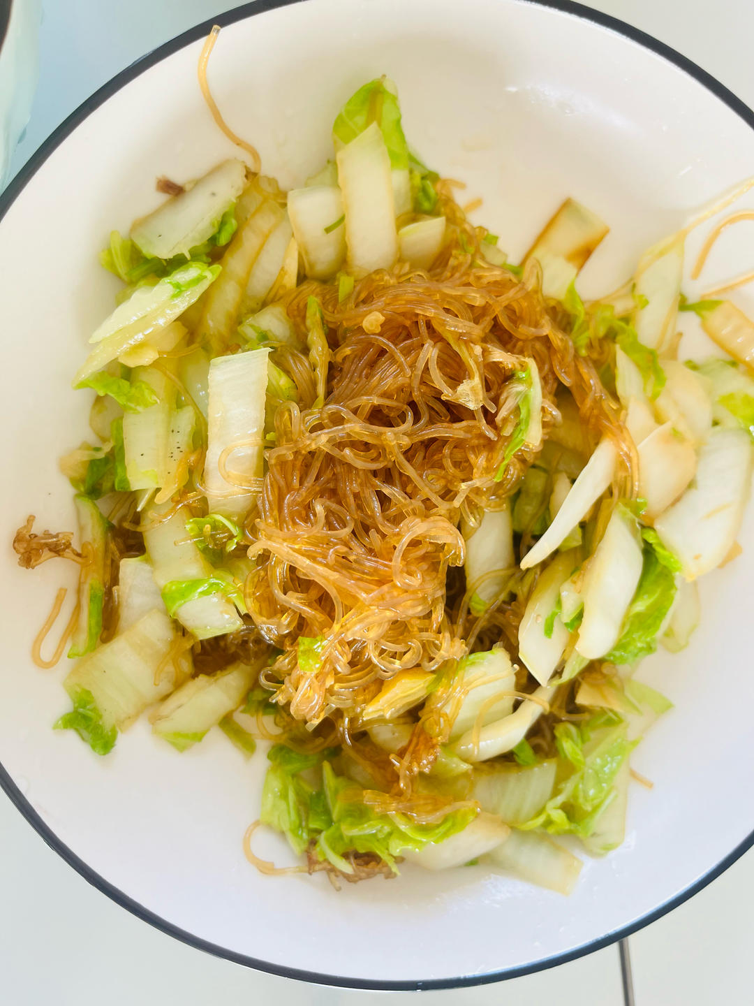 大白菜炒粉丝