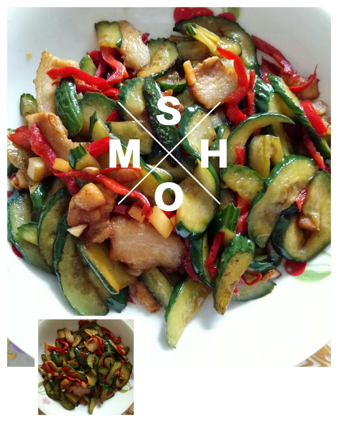 脆皮黄瓜炒肉末