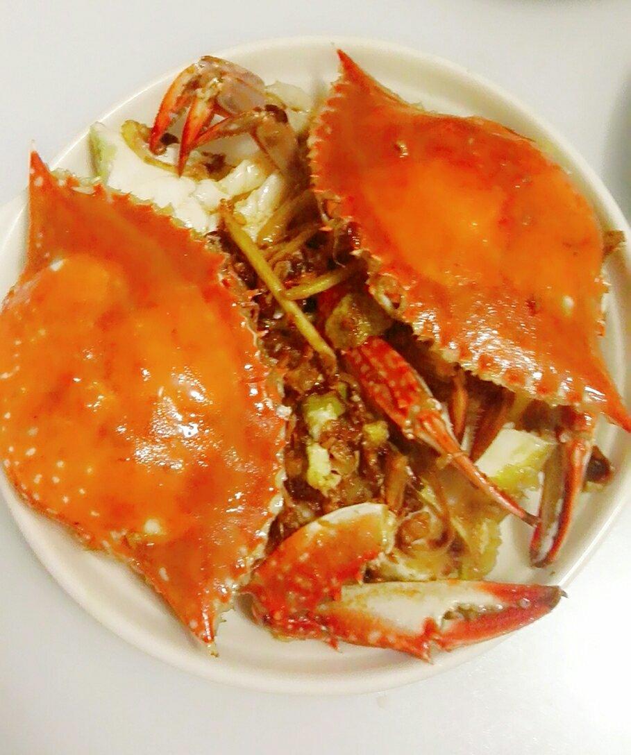 姜葱炒梭子蟹