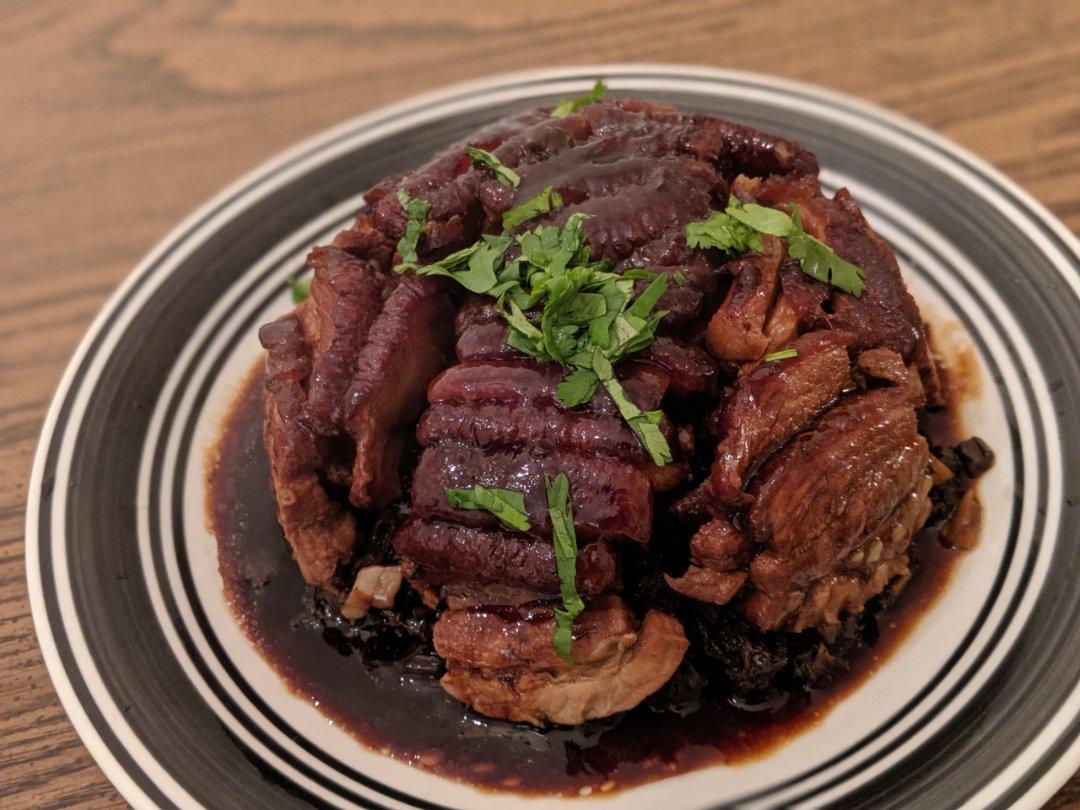 简单易行的梅干菜扣肉