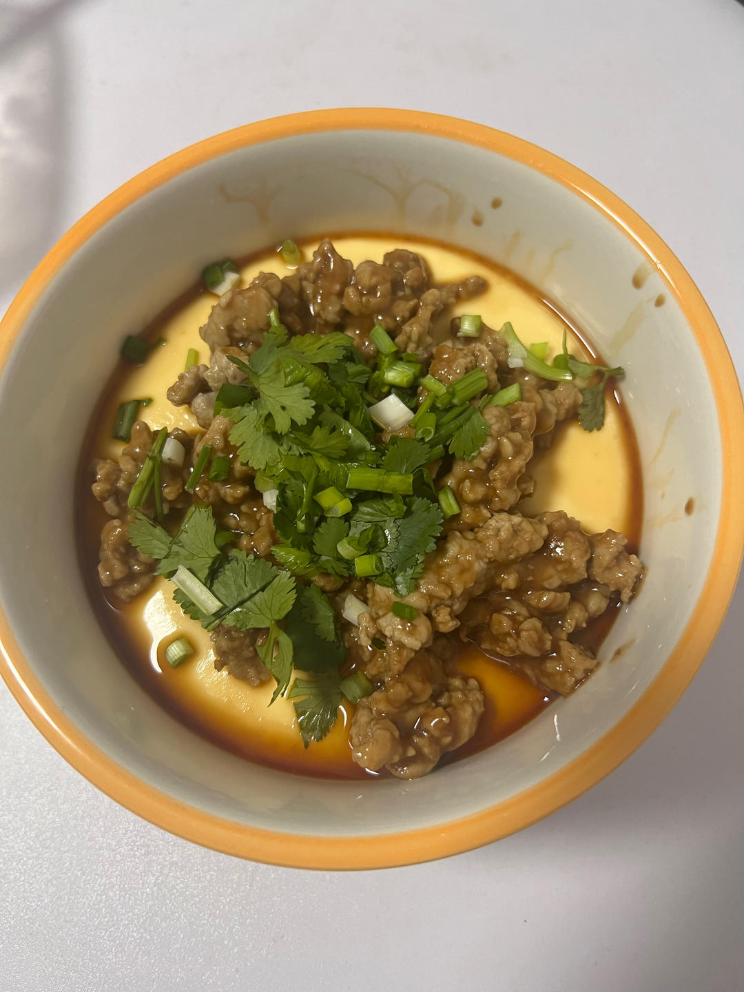 比布丁还要嫩，老少皆宜的肉沫蒸蛋