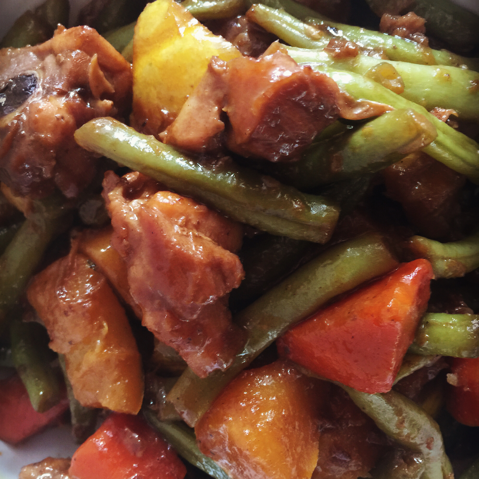 鸡腿南瓜胡萝卜土豆炖豆角(东北丰收炖改良版)的全部作品