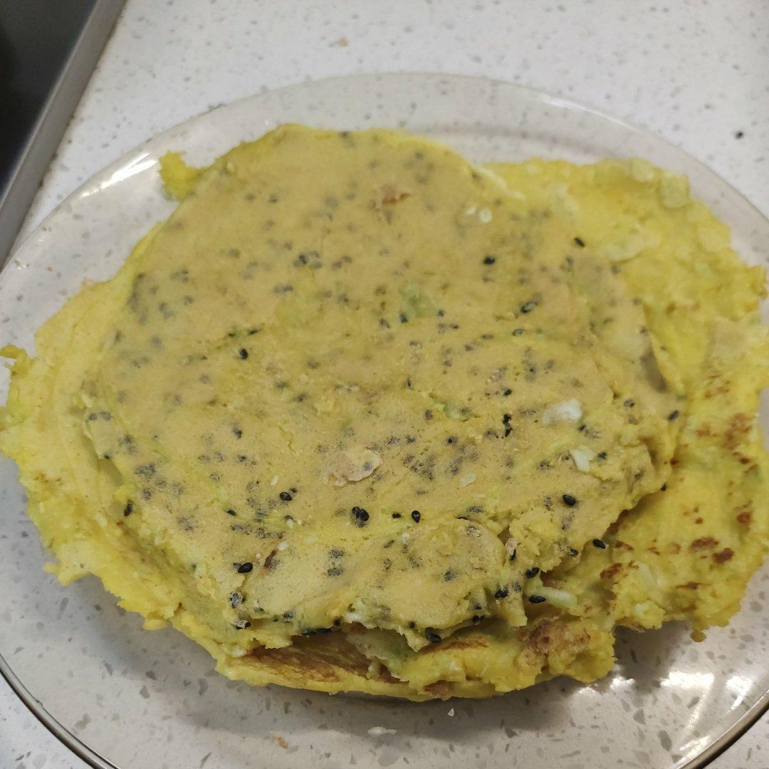 丝瓜鸡蛋饼