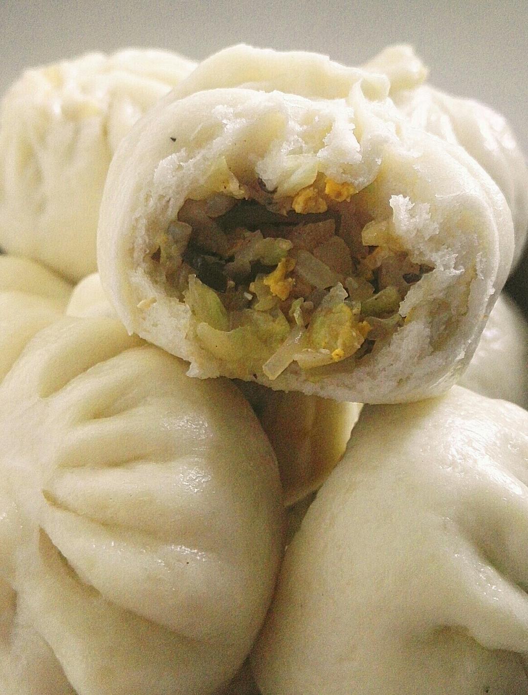 包菜素馅包子抗疫卷心菜