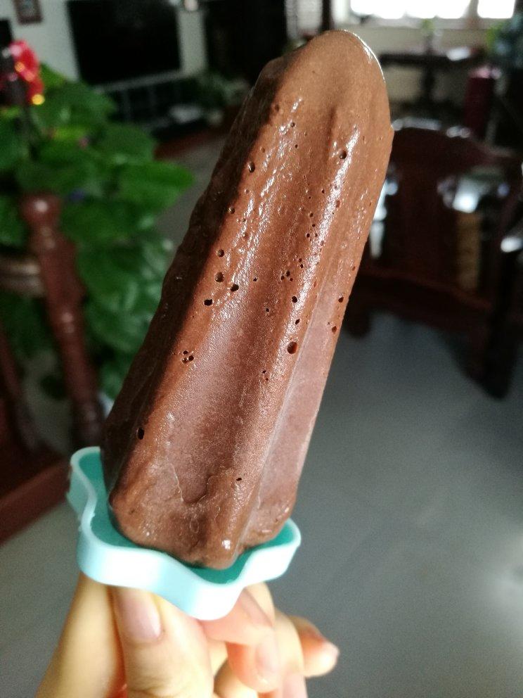 christineqy做的巧克力冰棍丨健康零食