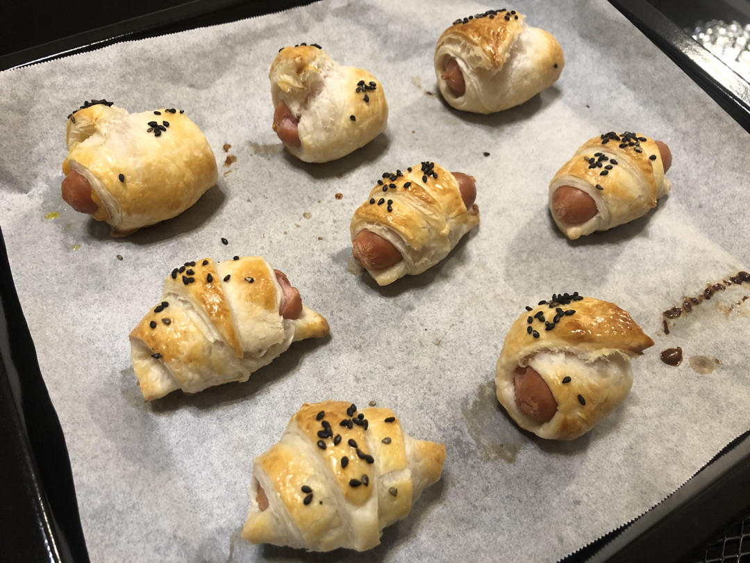 香肠可颂🥐（手抓饼版）