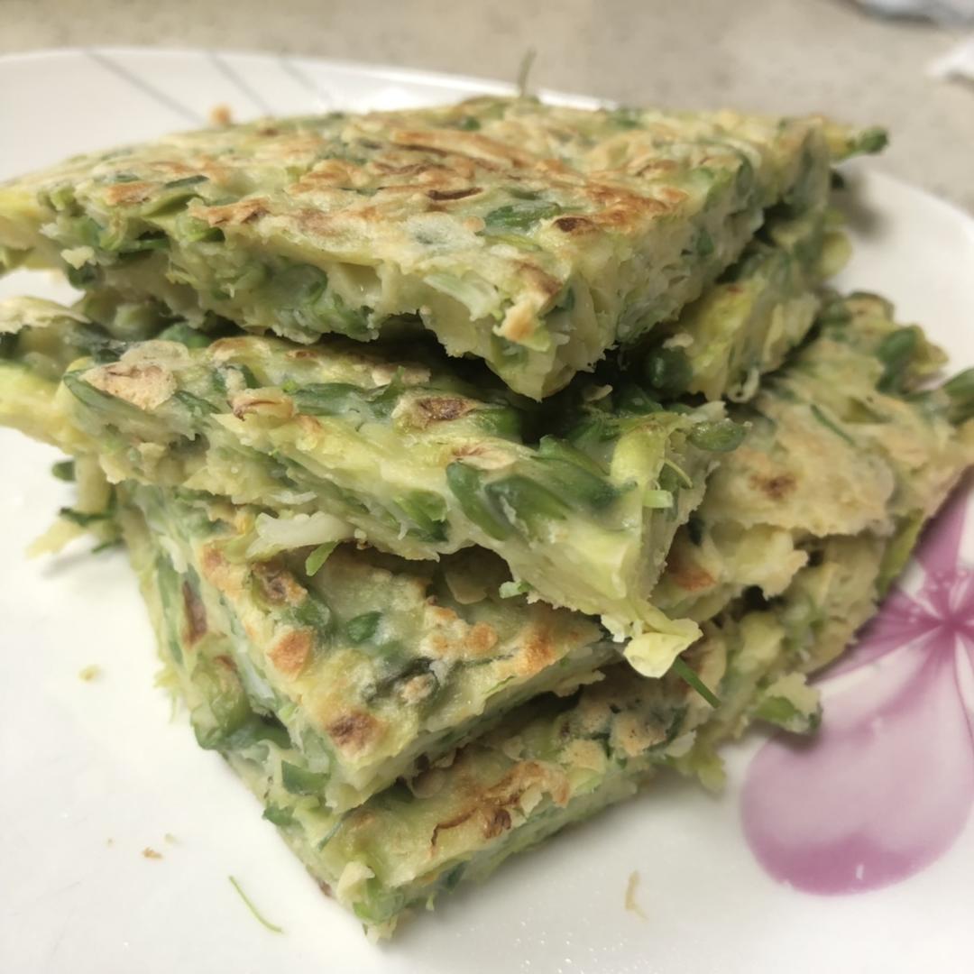 香喷喷的槐花饼