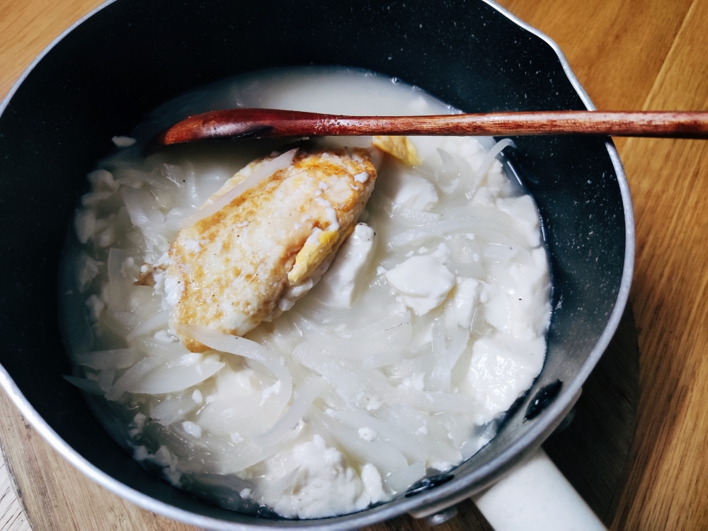 【一人食】白萝卜鸡蛋豆腐汤的做法
