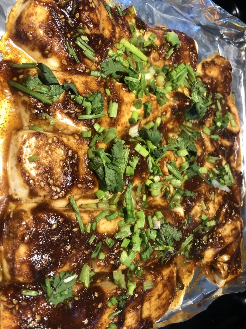 香辣孜然烤豆腐（烤箱版）