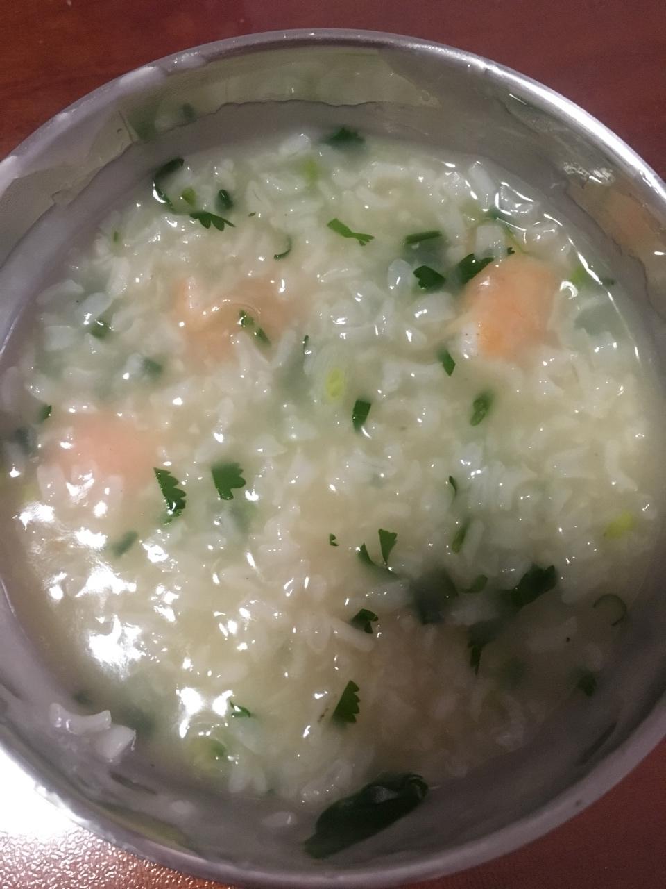 鲜虾砂锅粥