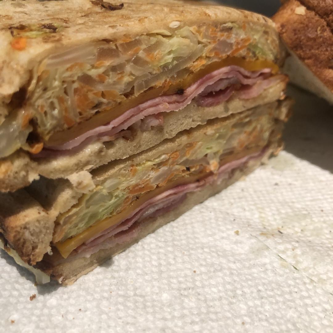 <韩国街边小吃同款>韩式早餐三明治