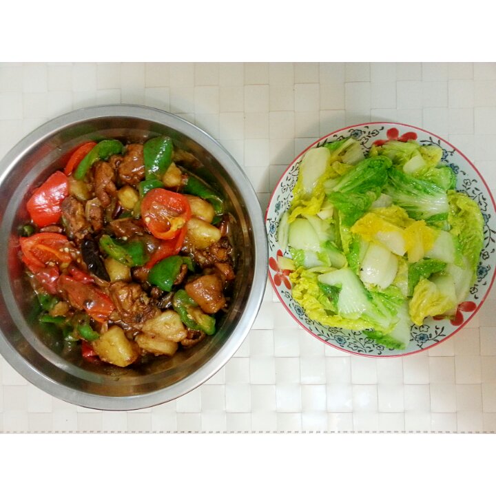 新疆大盘鸡 一个人的小盘鸡