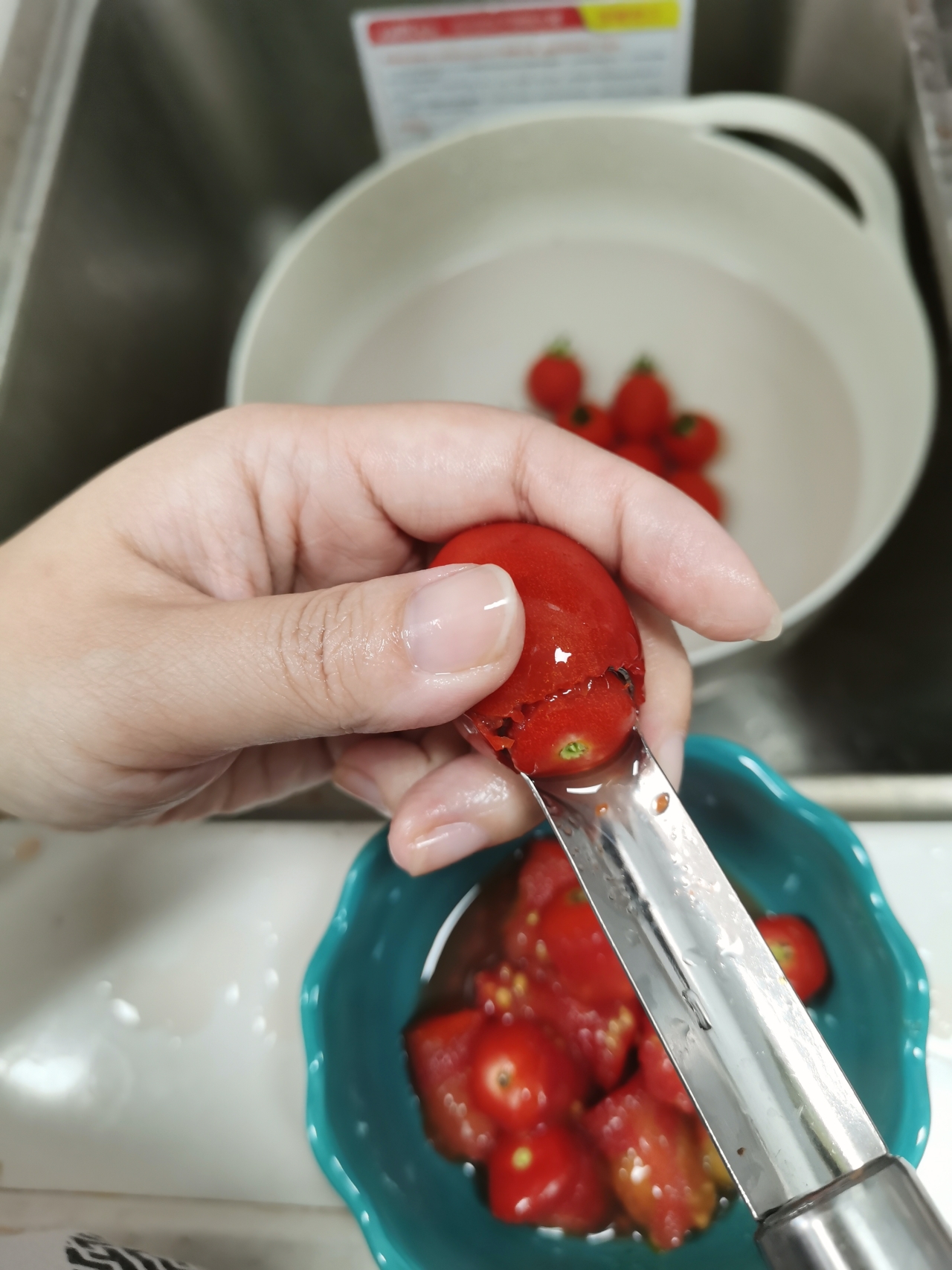 爆汁法式焗小番茄的做法 步骤1