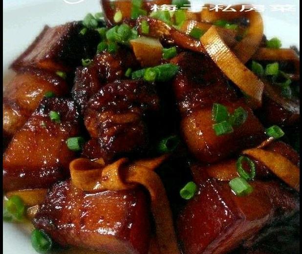 千张皮红烧肉的做法