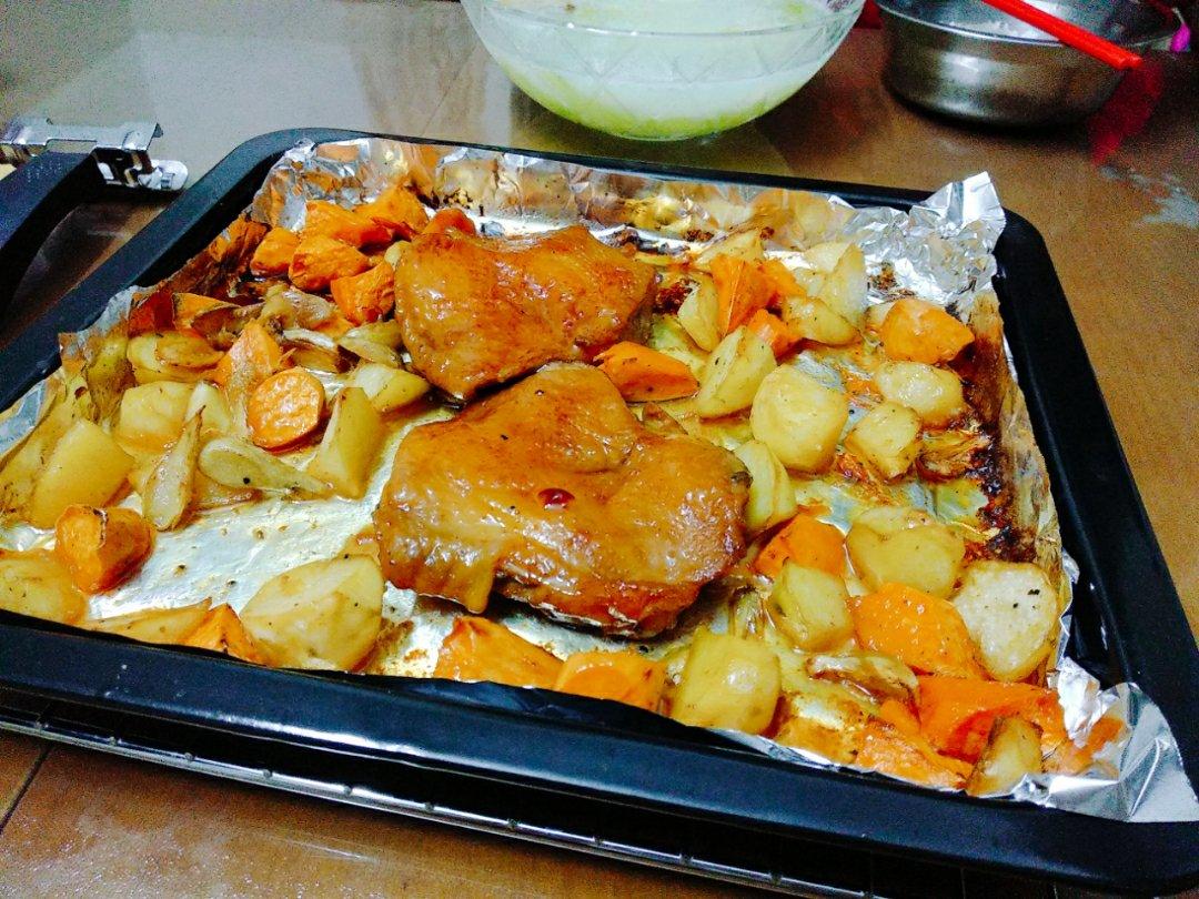 蒜香奥尔良烤鸡腿