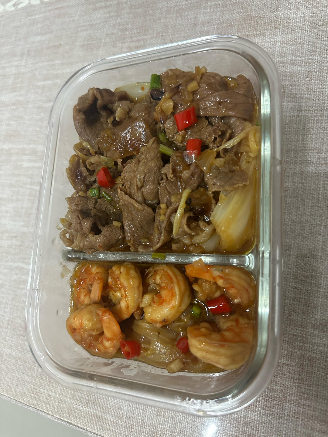 蒜蓉虾滑牛肉煲