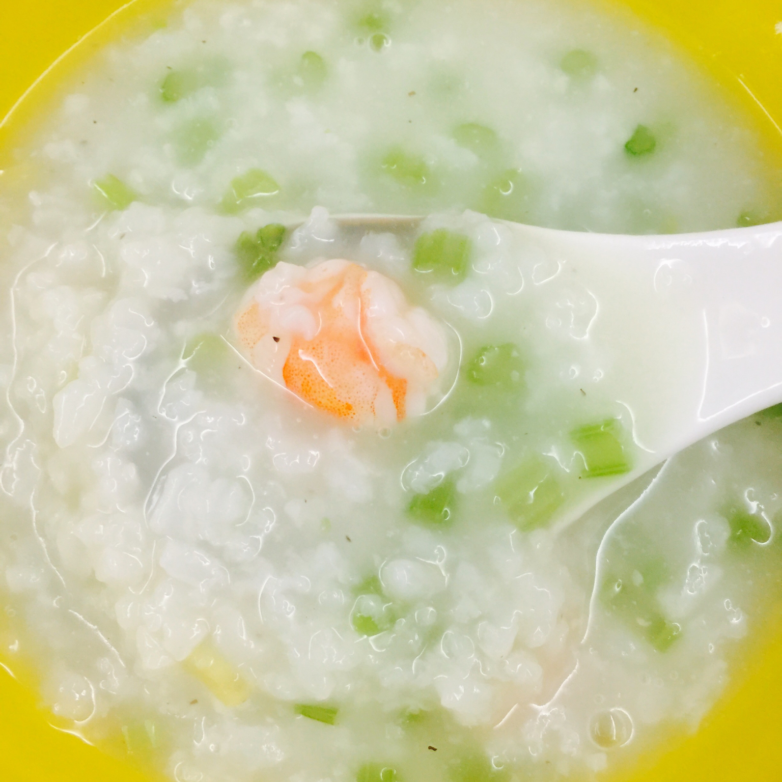 鲜虾香芹粥