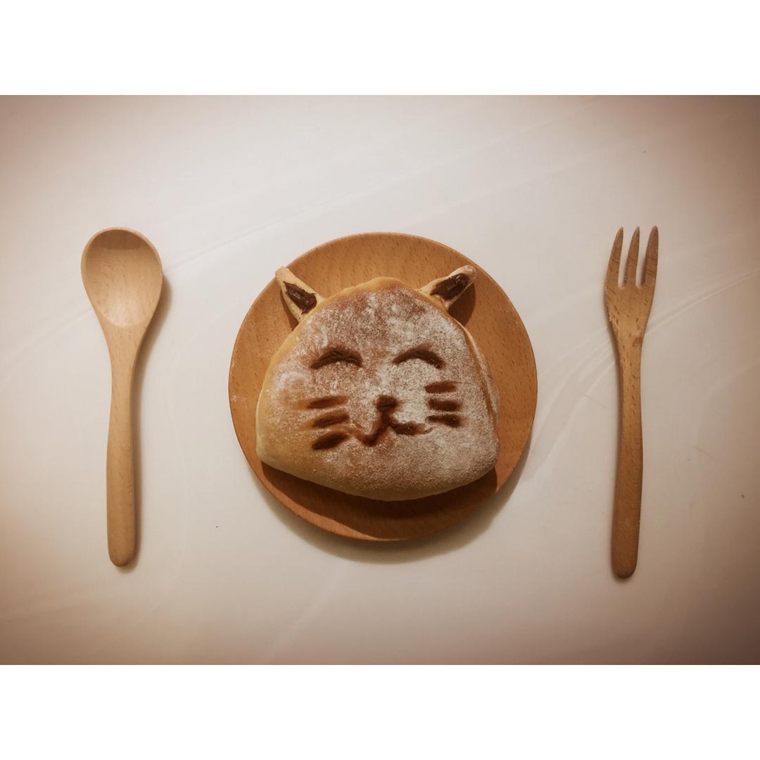 可爱猫--全麦蜂蜜小面包