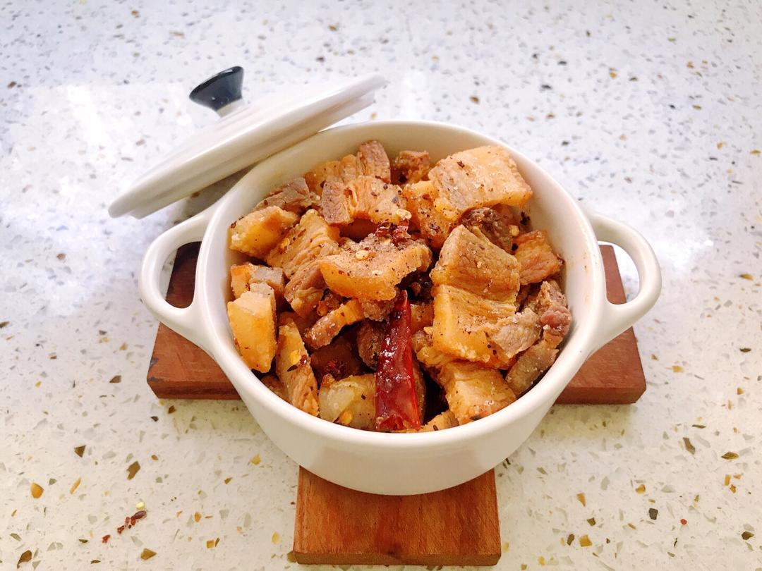 干煸青椒回锅肉（椒盐）