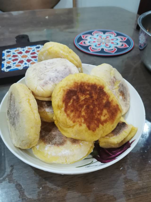 堂妈小厨——发面南瓜饼