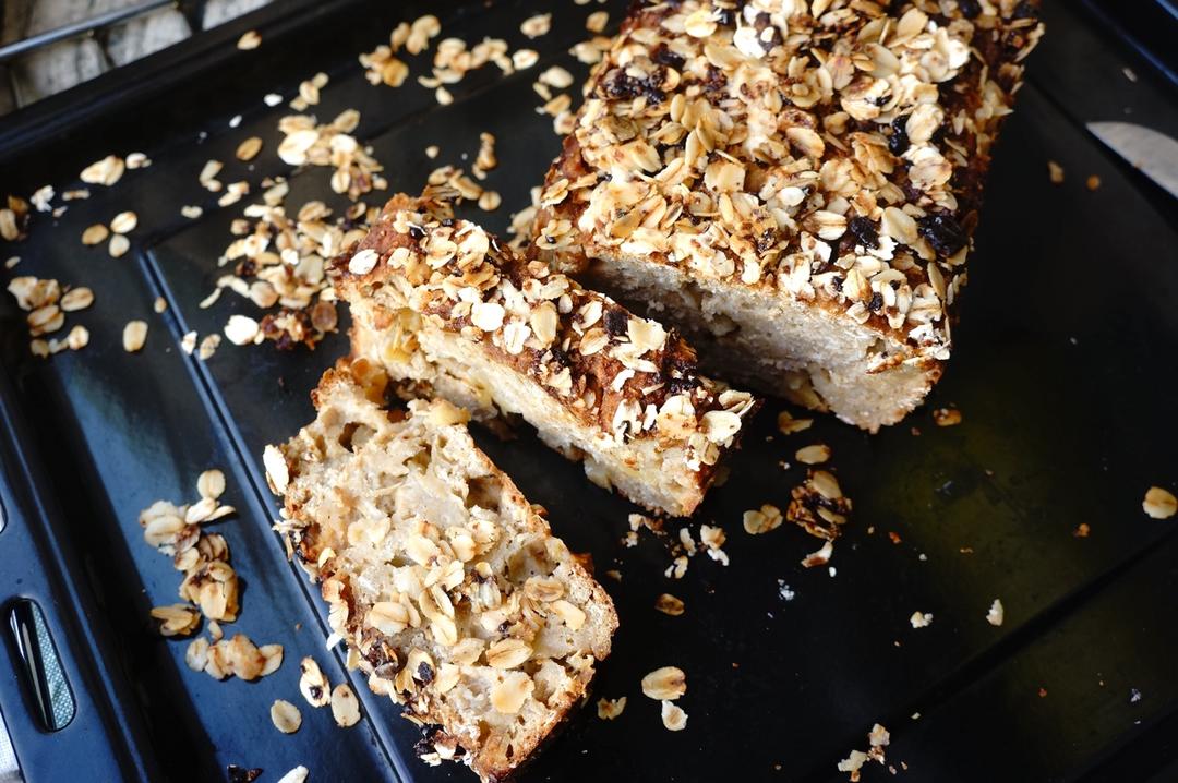 暖香燕麦苹果快手面包丨健康·烘焙