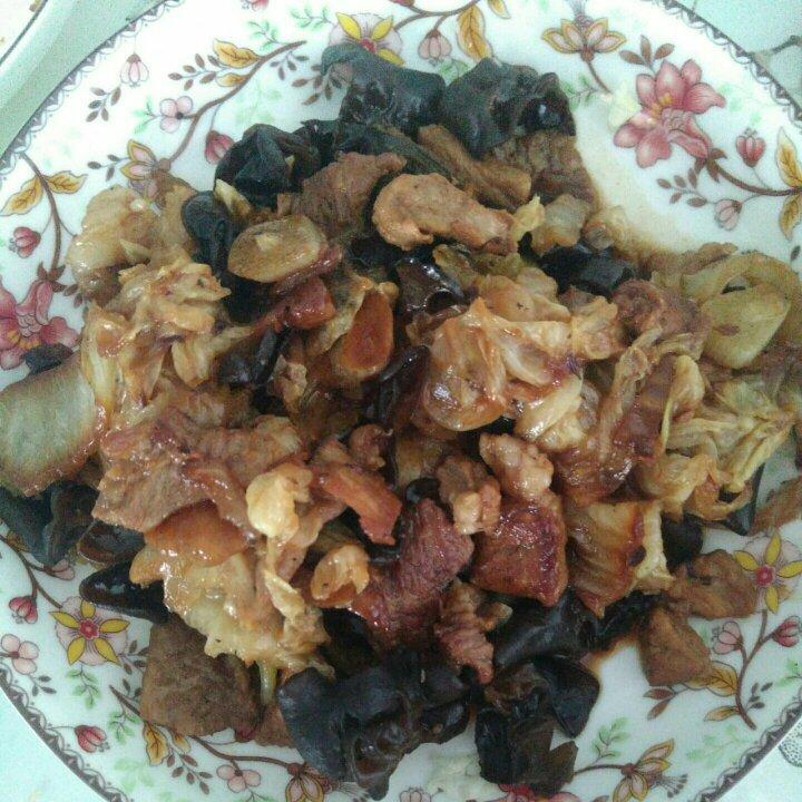 白菜木耳炒牛肉-减脂版