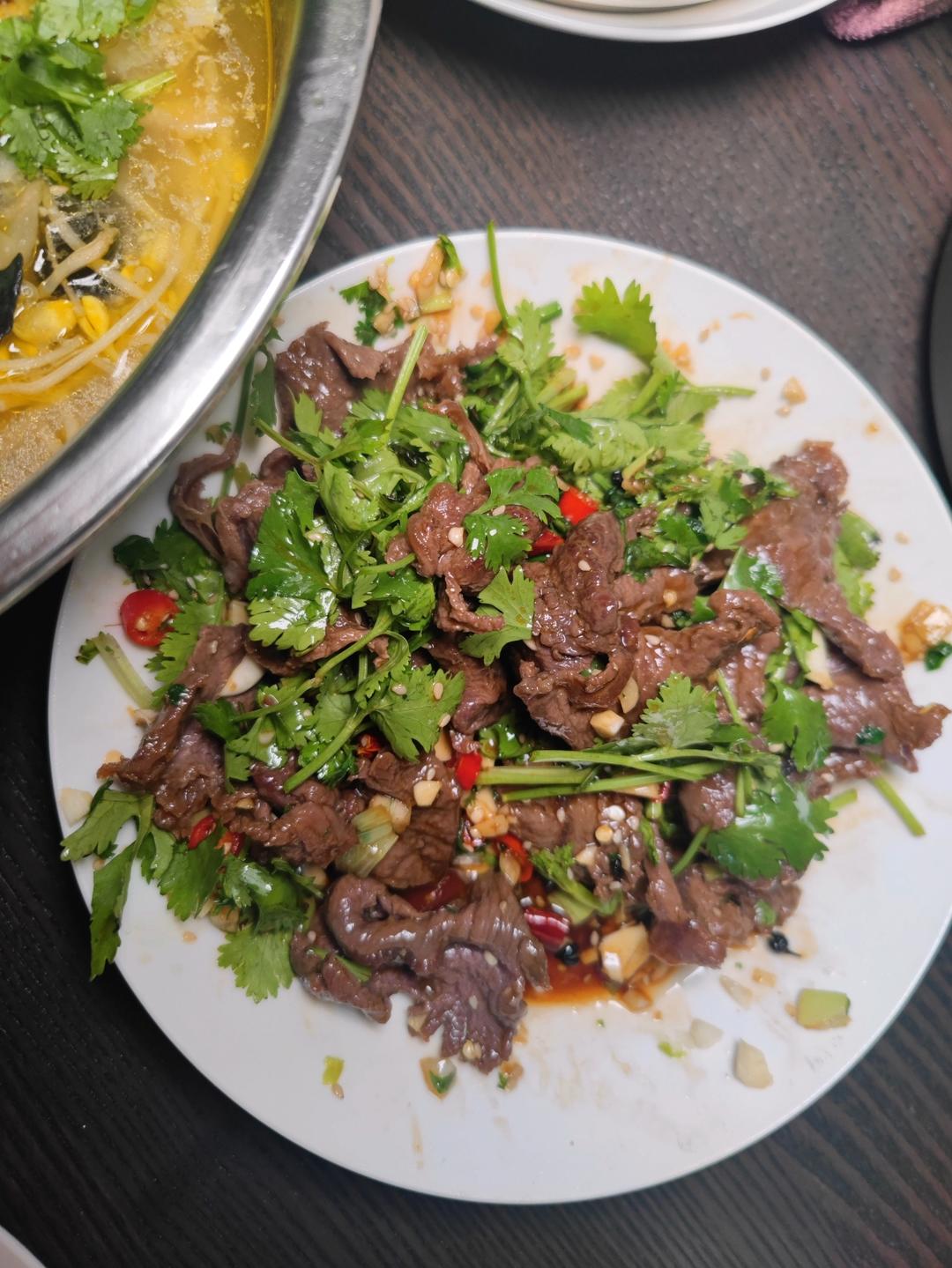 超级快手香菜拌牛肉