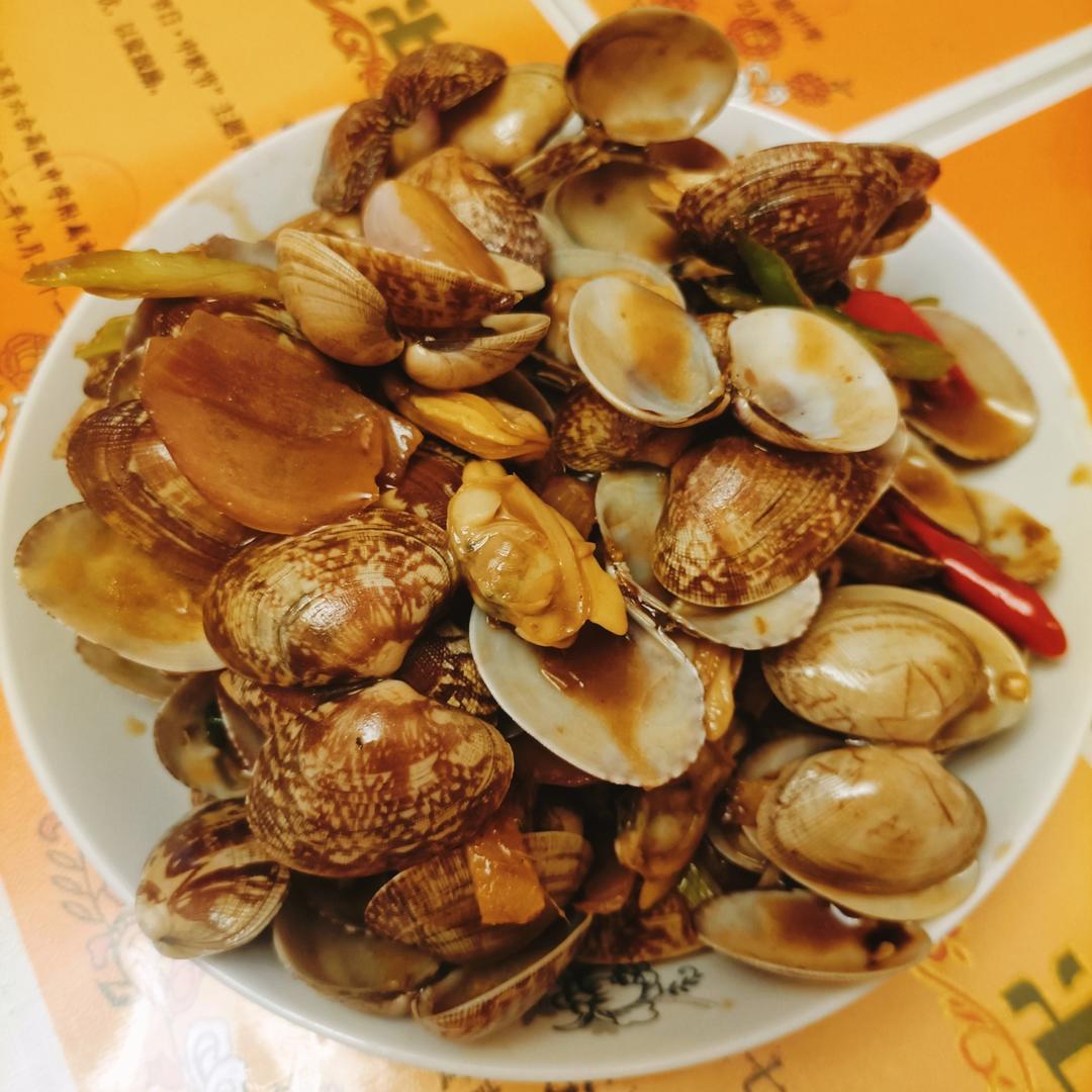 5分钟快手菜❗️秒杀路边摊爆炒花甲～好吃到爆