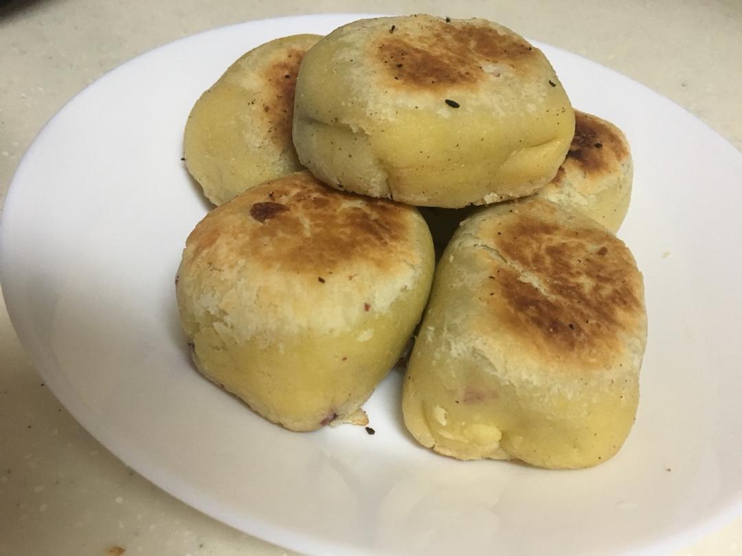 网红紫薯芝士爆浆仙豆糕