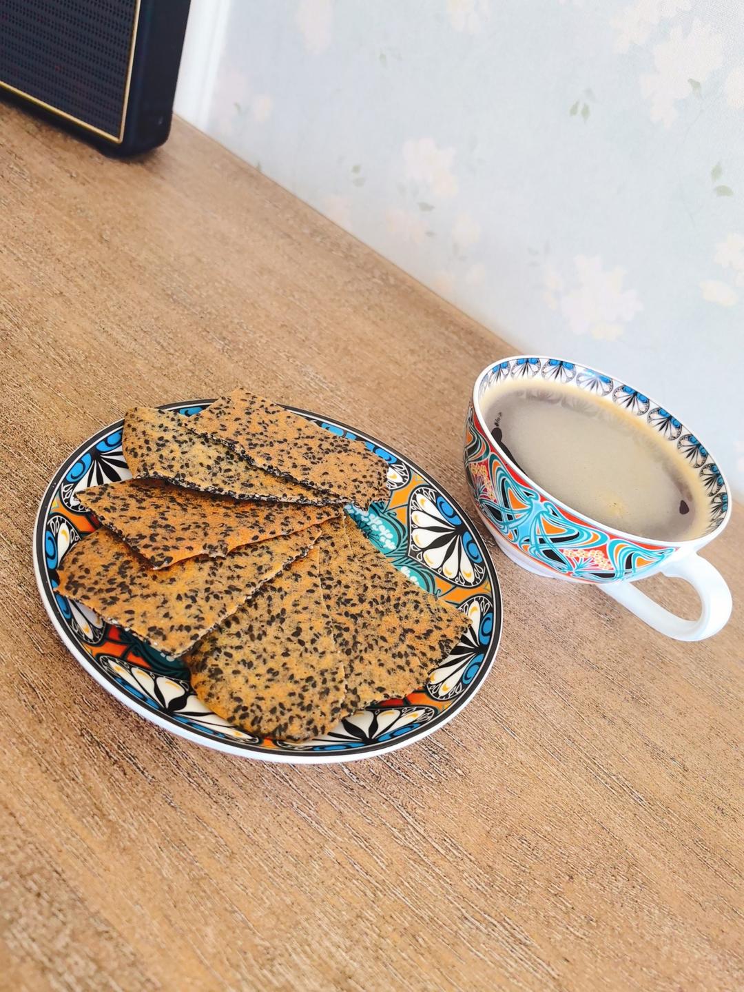 手残党 零失败瓦片酥～消耗蛋清/蛋白-芝麻薄脆 快手宝宝小零食