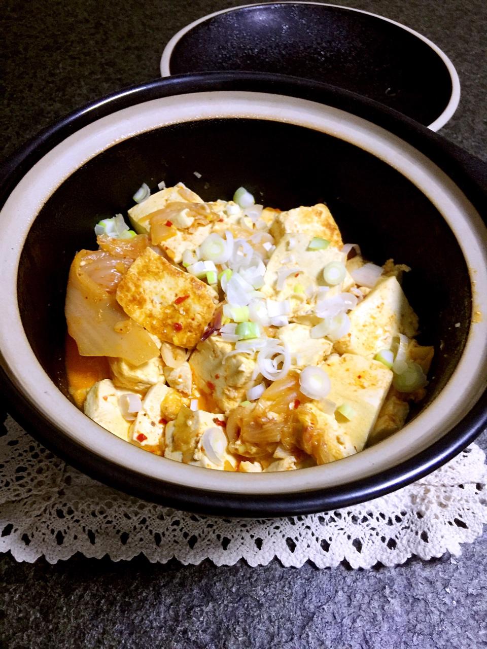 韩式辣白菜烧豆腐