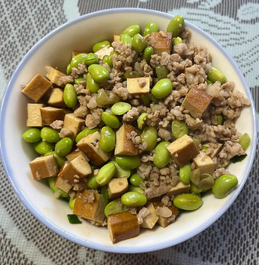 肉末毛豆炒香干