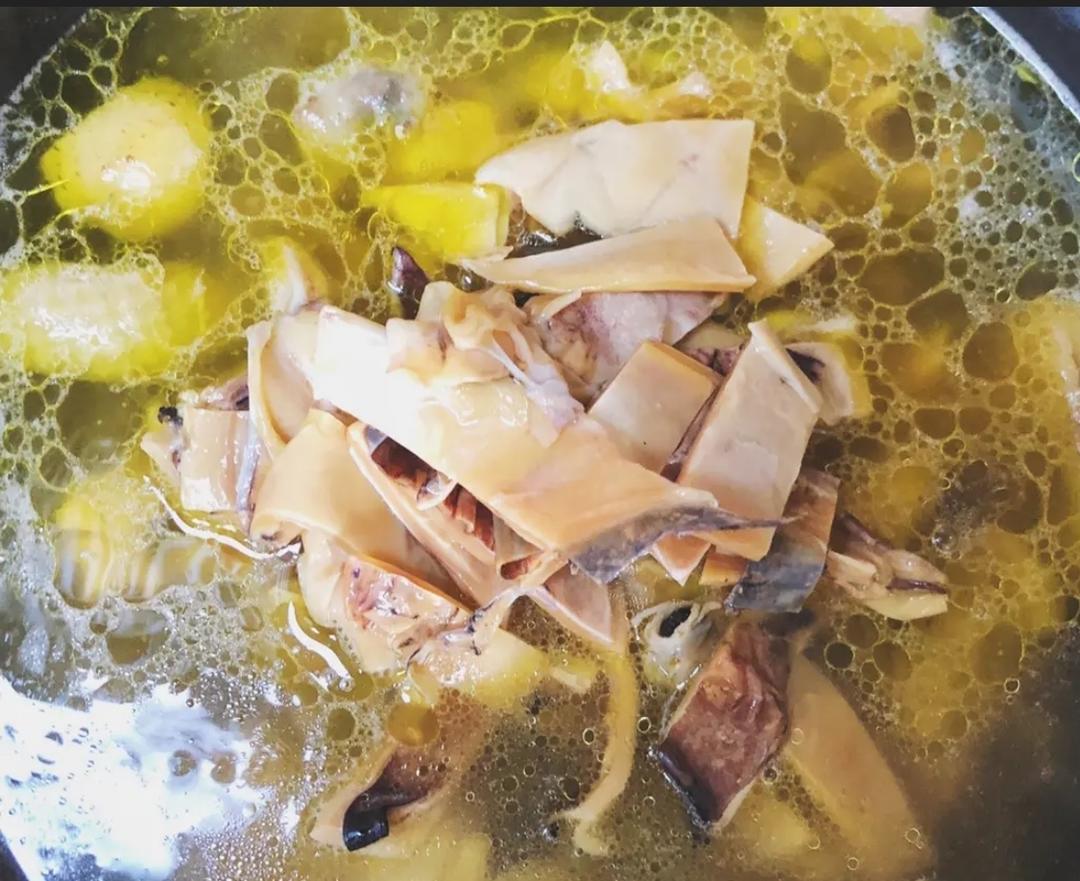 墨鱼炖鸡（汤）