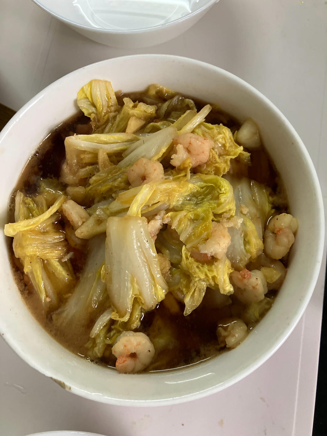 虾仁炒白菜