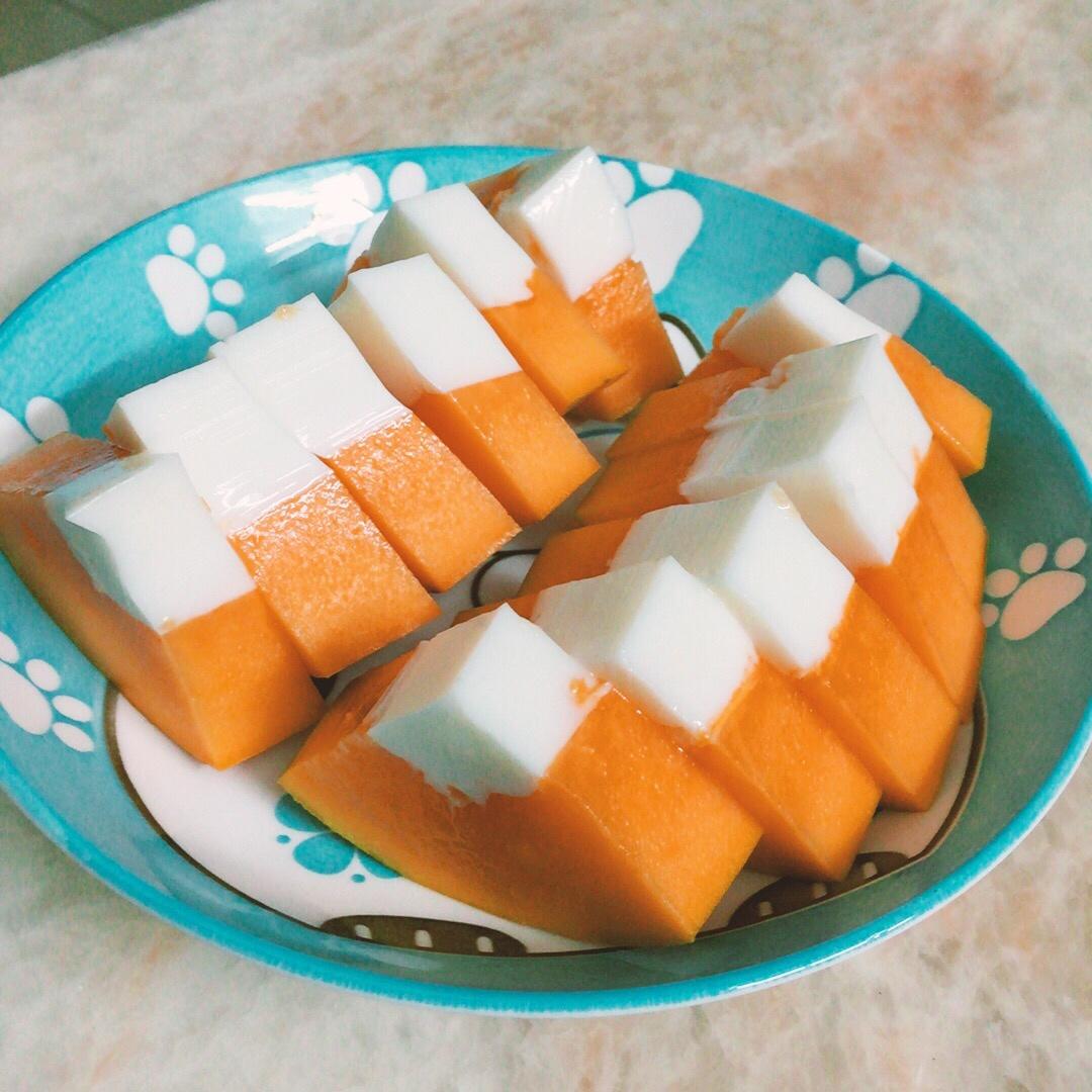 牛奶木瓜冻