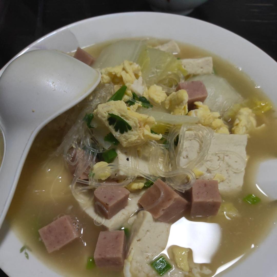 白菜豆腐汤