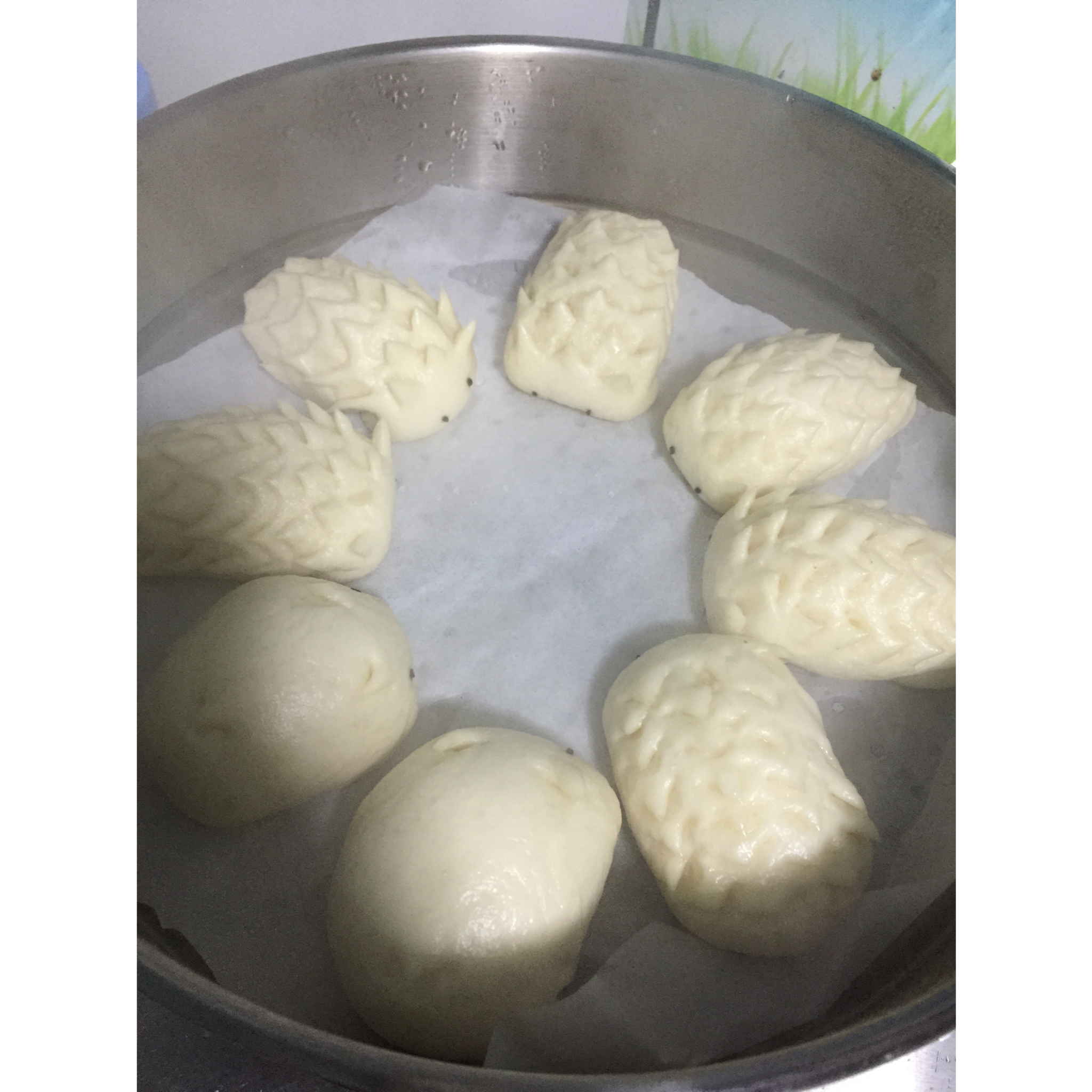 自制无油奶黄包