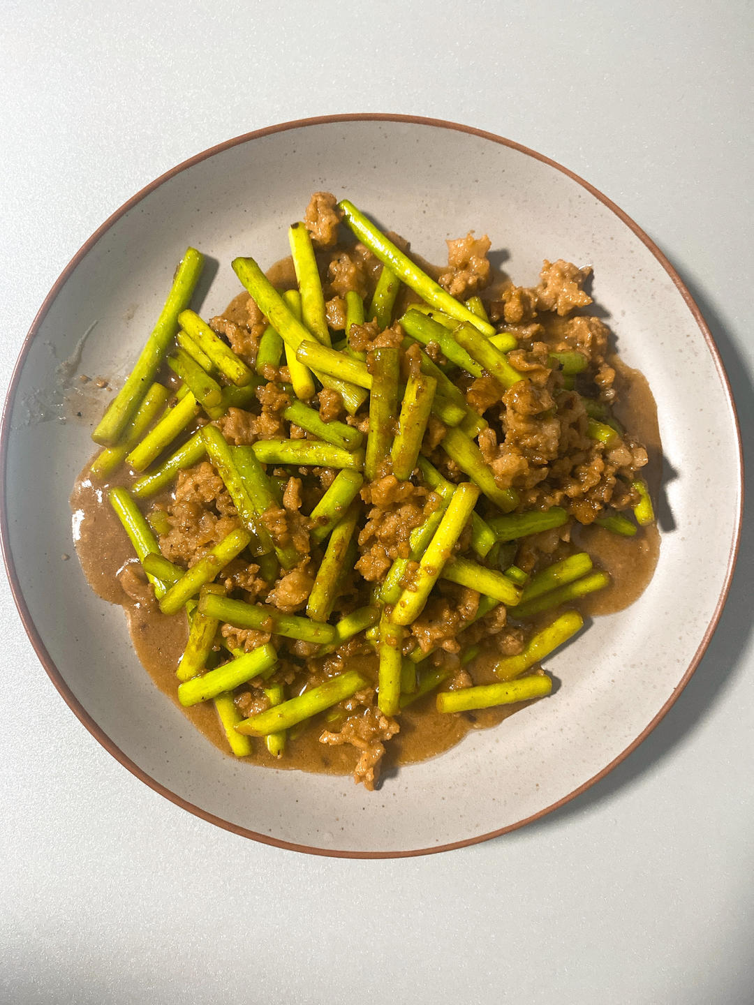 蒜苗炒肉