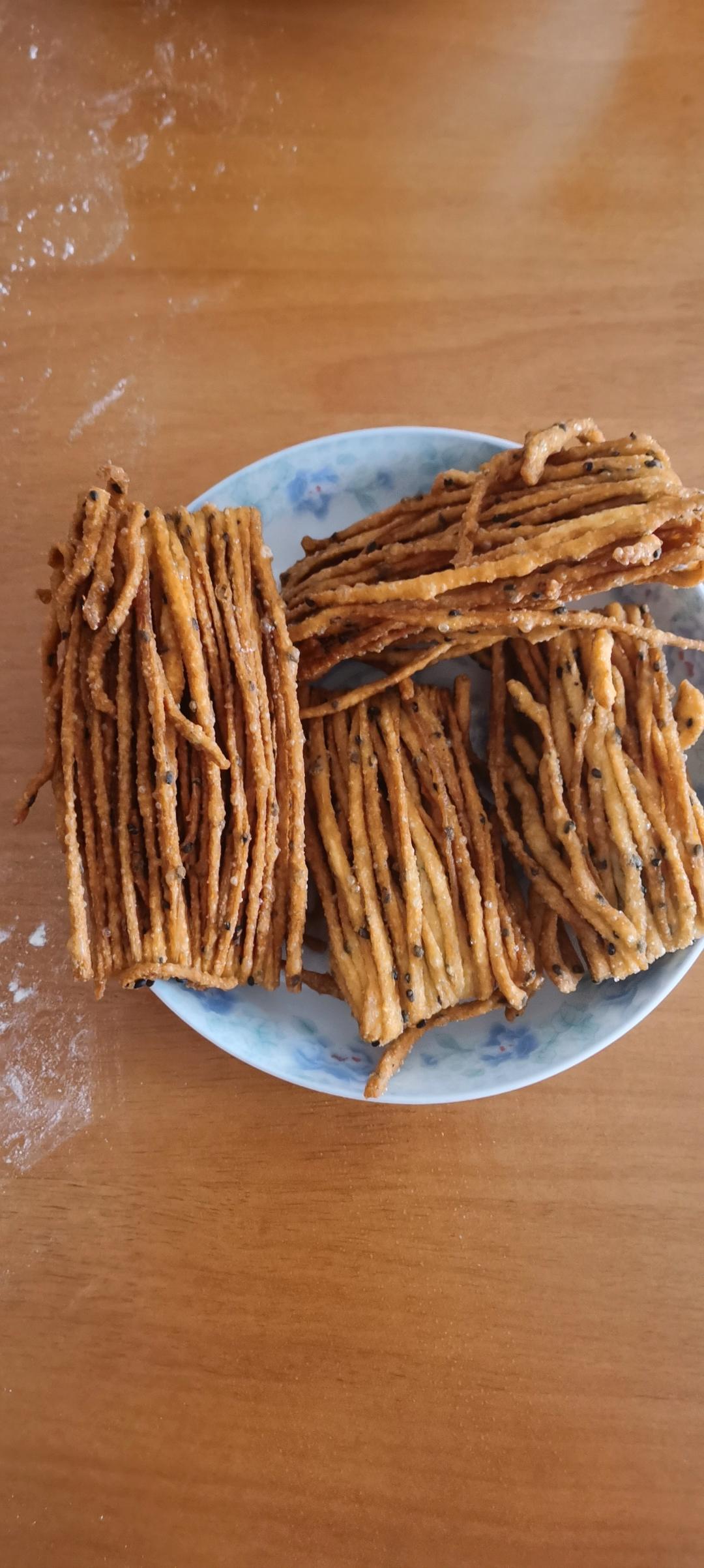 家庭版油炸小馓子（散子）