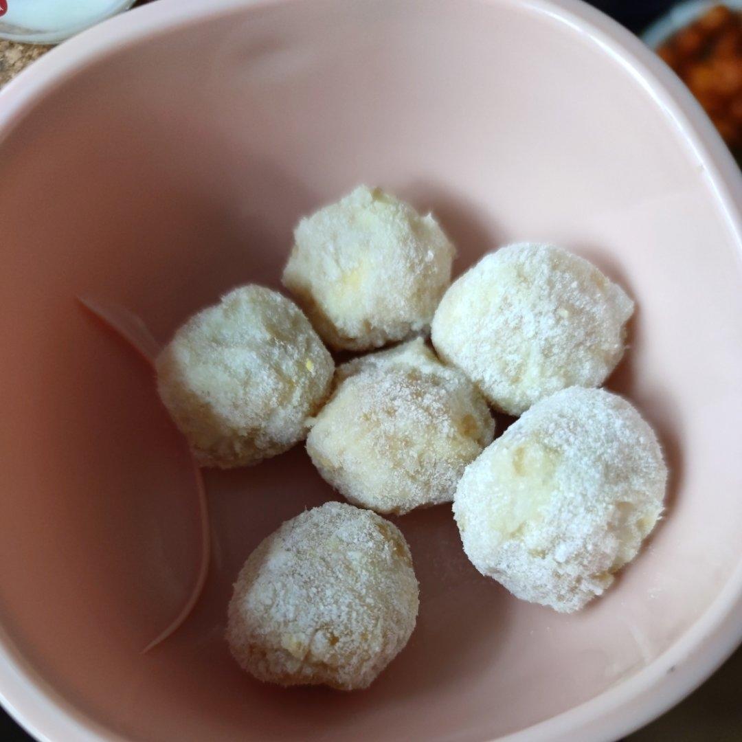 宝宝辅食苹果山药球