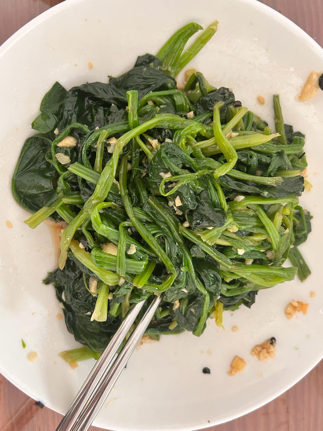 凉拌菠菜(家传秘方)