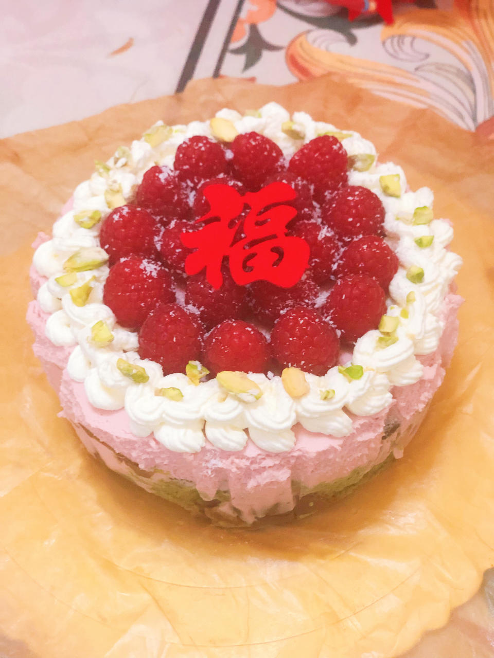 树莓开心果巴斯克🍰/芝士蛋糕
