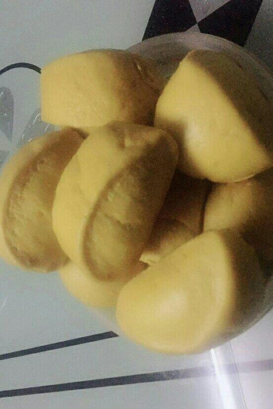 自然开花的南瓜馒头（刀切馒头和南瓜造型）